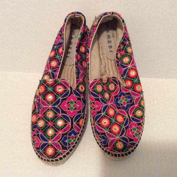 Anthropologie Shoes - Manebi Espadrilles 40 Multi-Color Embroidery